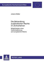 Juliane Müller Die Behandlung ausländischen Rechts im Zivilverfahren