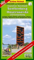 Verlag Barthel Radwander- und Wanderkarte Lausitzer Seenland, Senftenberg, Hoyerswerda und Umgebung 1 : 50 000