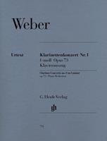 Van Ditmar Boekenimport B.V. Klarinettenkonzert Nr. 1 F-Moll Op. 73 - Weber, Carl Maria von
