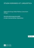 Peter Lang GmbH, Internationaler Verlag der Wissenschaften Konstruktionsgrammatik in den romanischen Sprachen