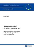 Niels Tacke Die Benannte Stelle im Medizinprodukterecht