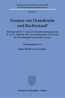 Duncker & Humblot Erosion von Demokratie und Rechtsstaat℃