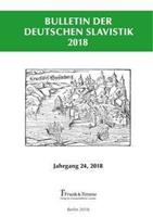 Frank & Timme Bulletin der Deutschen Slavistik 2018
