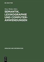 Nico Weber Semantik, Lexikographie und Computeranwendungen