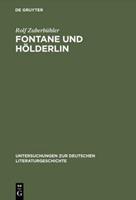 Rolf Zuberbühler Fontane und Hölderlin