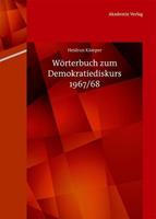 Heidrun Kämper Wörterbuch zum Demokratiediskurs 1967/68