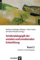 Barbara Gasteiger-Klicpera, Henri Julius, Christian Klicpera Sonderpädagogik der sozialen und emotionalen Entwicklung