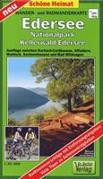 Verlag Barthel Wander- und Radwanderkarte Edersee, Nationalpark Kellerwald-Edersee und Umgebung