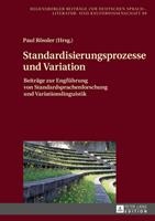Peter Lang GmbH, Internationaler Verlag der Wissenschaften Standardisierungsprozesse und Variation
