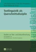 Peter Lang GmbH, Internationaler Verlag der Wissenschaften Textlinguistik als Querschnittsdisziplin