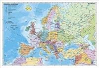 Heinrich Stiefel Staaten Europas zum Pinnen auf Wabenplatte, Planokarte