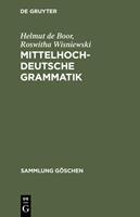 Helmut de Boor, Roswitha Wisniewski Mittelhochdeutsche Grammatik