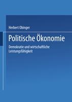 Herbert Obinger, Uwe Wagschal, Bernhard Kittel Politische Ökonomie