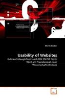 Moritz Becker Becker, M: Usability of Websites