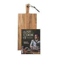 Xenos Serveerplank met kookboek - just cook it
