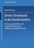 Bärbel Weixner Direkte Demokratie in den Bundesländern