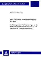 Alexander Ahlswede Der Nationale und der Deutsche Ethikrat