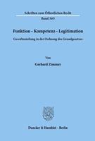 Gerhard Zimmer Funktion - Kompetenz - Legitimation.