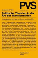 VS Verlag für Sozialwissenschaften Politische Theorien in der Ära der Transformation