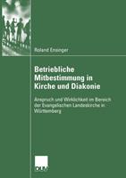 Roland Ensinger Betriebliche Mitbestimmung in Kirche und Diakonie