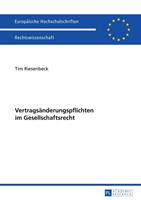 Tim Riesenbeck Vertragsänderungspflichten im Gesellschaftsrecht