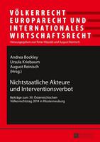 Peter Lang GmbH, Internationaler Verlag der Wissenschaften Nichtstaatliche Akteure und Interventionsverbot