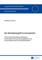 Katharina Kürzel Der Betreiberbegriff im Umweltrecht