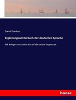 Daniel Sanders Ergänzungswörterbuch der deutschen Sprache