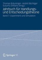 VS Verlag für Sozialwissenschaften Jahrbuch für Handlungs- und Entscheidungstheorie