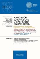 Heidelberg University Publishing Handbuch Europäische Sprachkritik Online (HESO) / Sprachnormierung und Sprachkritik