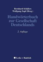 VS Verlag für Sozialwissenschaften Handwörterbuch zur Gesellschaft Deutschlands
