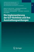 Springer Berlin Die Implementierung der GCP-Richtlinie und ihre Ausstrahlungswirkungen