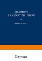 Moritz Schlick Allgemeine Erkenntnislehre