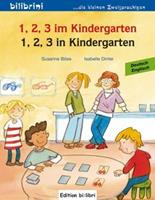 Edition bi:libri / Hueber 1, 2, 3 in Kindergarten. Kinderbuch Deutsch-Englisch