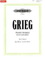Edvard Grieg Klavierwerke - Band 1: Lyrische Stücke - Hefte 1 - 10 / URTEXT
