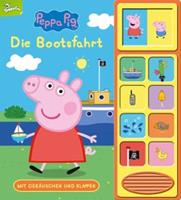 Phoenix International Publications Peppa Pig - Die Bootsfahrt - Klappen-Geräusche-Buch mit 10 Sounds - Pappbilderbuch für Kinder ab 3 Jahren