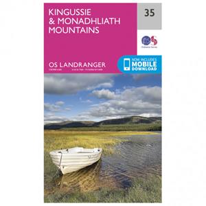 Ordnance Survey Kingussie / Monadhliath Mountains - Wandelkaart Ausgabe 2016