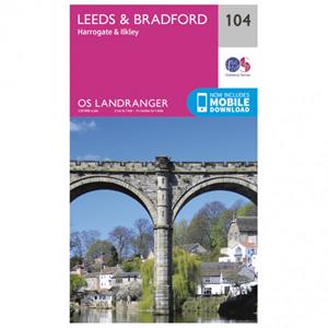Ordnance Survey Leeds / Bradford / Harrogate / Ilkley - Wandelkaart Ausgabe 2016