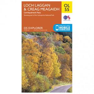 Ordnance Survey Loch Laggan / Creag Meagaidh / Corrieyairack Outdoor - Wandelkaart Ausgabe 2015