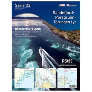 Nordeca - Bootsportkarte: Sandefjord-Porsgrunn-Torungen Fyr - Wanderkarte Auflage 2015