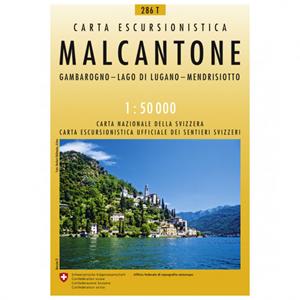 Swisstopo 286 T Malcantone - Wandelkaart Ausgabe 2012