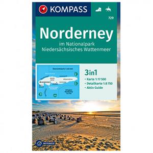 Kompass Norderney im Nationalpark Niedersächsisches - Wandelkaart 1. Auflage - Neuausgabe