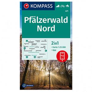 Kompass Karten GmbH KOMPASS Wanderkarte 471 Pf�lzerwald Nord 1:25.000