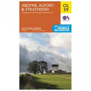 Ordnance Survey Aboyne / Alford / Strathdon Outdoor - Wandelkaart Ausgabe 2015