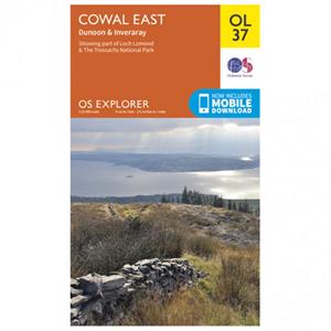 Ordnance Survey Cowal East / Dunoon / Iverary Outdoor - Wandelkaart Ausgabe 2015