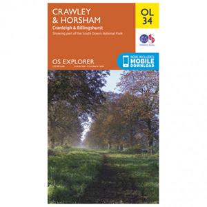 Ordnance Survey Crawley / Horsham / Cranleigh / Billinghurst Outdoor - Wandelkaart Ausgabe 2016