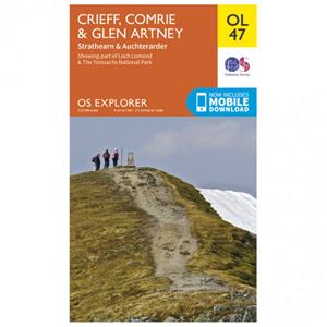 Ordnance Survey Crieff, Comrie & Glen Artney Outdoor - Wandelkaart Ausgabe 2015