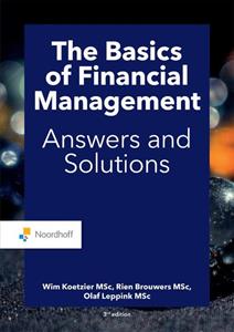 Olaf Leppink, Rien Brouwers, Wim Koetzier The Basics of financial management -   (ISBN: 9789001278342)