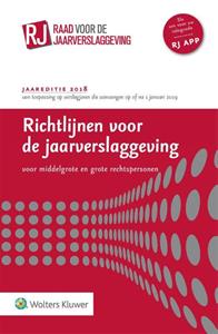 Wolters Kluwer Nederland B.V. Richtlijnen voor de jaarverslaggeving 2018 -   (ISBN: 9789013147926)