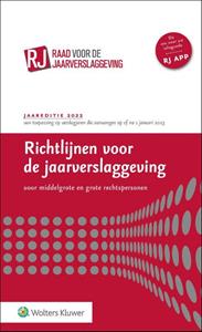 Wolters Kluwer Nederland B.V. Richtlijnen voor de jaarverslaggeving, middelgrote en grote rechtspersonen 2022 -   (ISBN: 9789013168266)